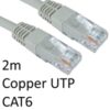 RJ45 (M) to RJ45 (M) CAT6 2m Grey OEM Moulded Boot Copper UTP Network Cable - Image 3