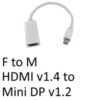 Mini DisplayPort (M) to HDMI (F) White OEM Converter Adapter - Image 3