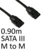 Locking SATA III (M) to Locking SATA III (M) 0.90m Black OEM Internal Data Cable - Image 3
