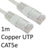 RJ45 (M) to RJ45 (M) CAT5e 1m White OEM Moulded Boot Copper UTP Network Cable - Image 3