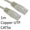 RJ45 (M) to RJ45 (M) CAT5e 1m Grey OEM Moulded Boot Copper UTP Network Cable - Image 3