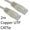 RJ45 (M) to RJ45 (M) CAT5e 2m Grey OEM Moulded Boot Copper UTP Network Cable - Image 3