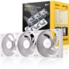 Antec Connect 120 ARGB White Reverse 3-Pack 120mm PWM Fans with Daisy Chain Design and Vibration-Absorbing Pads - Image 3