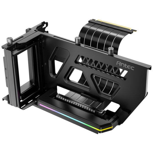 Antec RGB Adjustable Shift PCI Vertical GPU Bracket with PCI-E 4.0 Riser Cable (190mm)