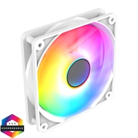 CIT Halo 120mm Infinity ARGB White 4-Pin PWM High-Performance PC Cooling Fan with Addressable RGB Lighting and Superior Airflow - Image 3