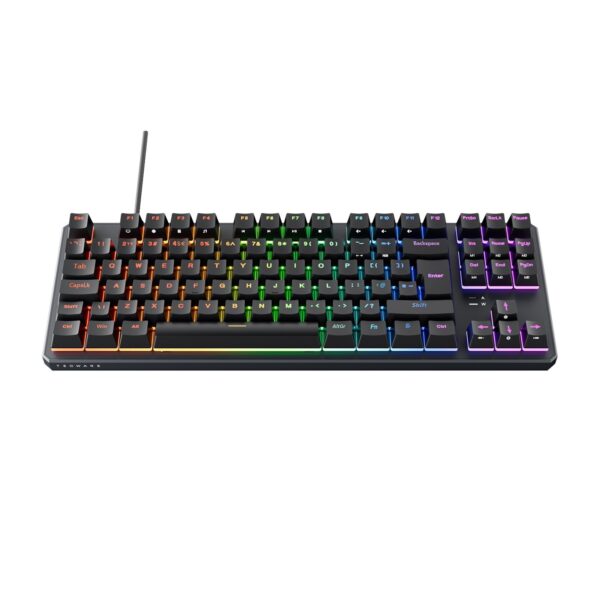 Tecware Phantom+ RGB Mechanical with Wraith Red Switches UK Layout Gaming Keyboard Black