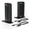Plugable UD-3900Z USB-A/USB-C Dual Monitor Universal DisplayLink Certified Docking Station - Image 3