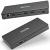 Plugable UD-MSTH2 USB-C Dual HDMI 4K 65W USB-C PD Driverless Docking Station - Image 3