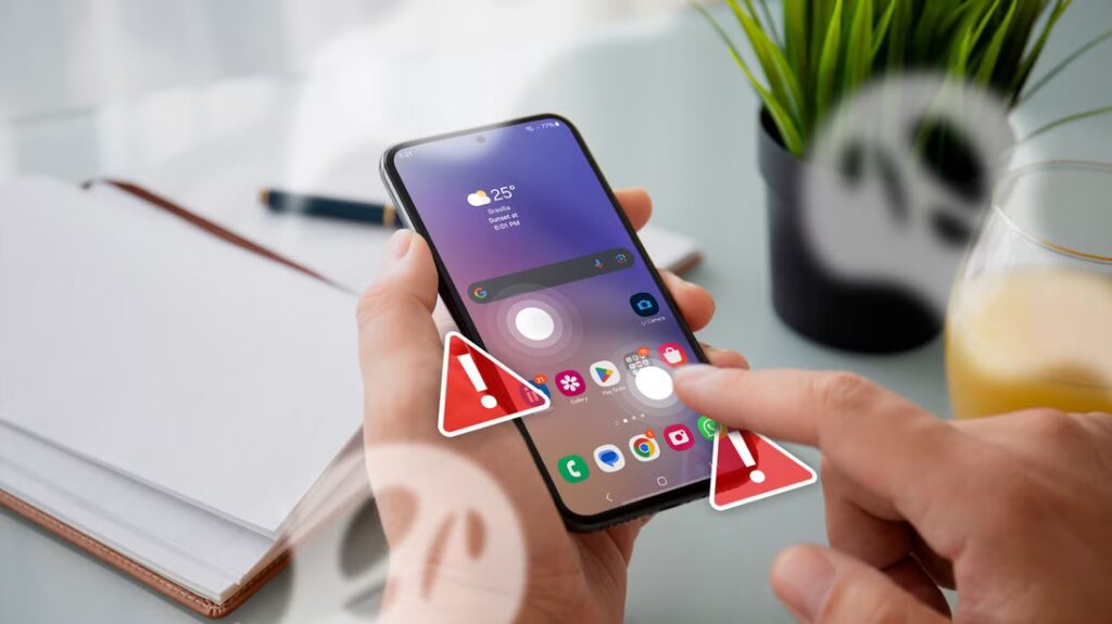 Phone repair technician in Wishaw fixing a smartphone with ghost touch caused by LCD Incell screen